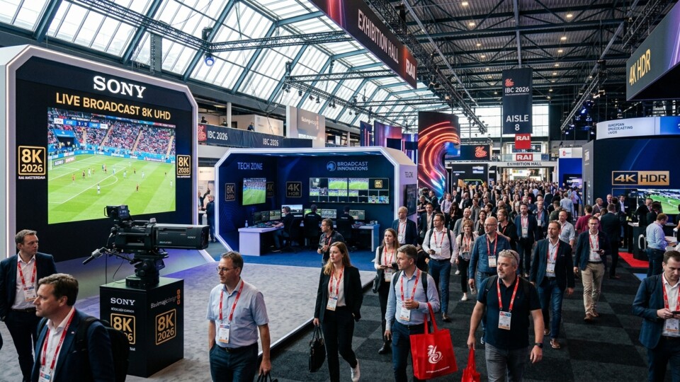 IBC 2026 Amsterdam RAI Fuar Alanı 8K Canlı Yayın Standları